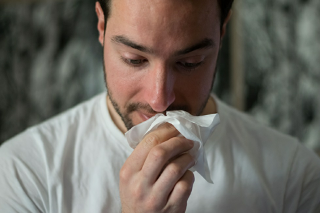 Man with Seasonal Allergies