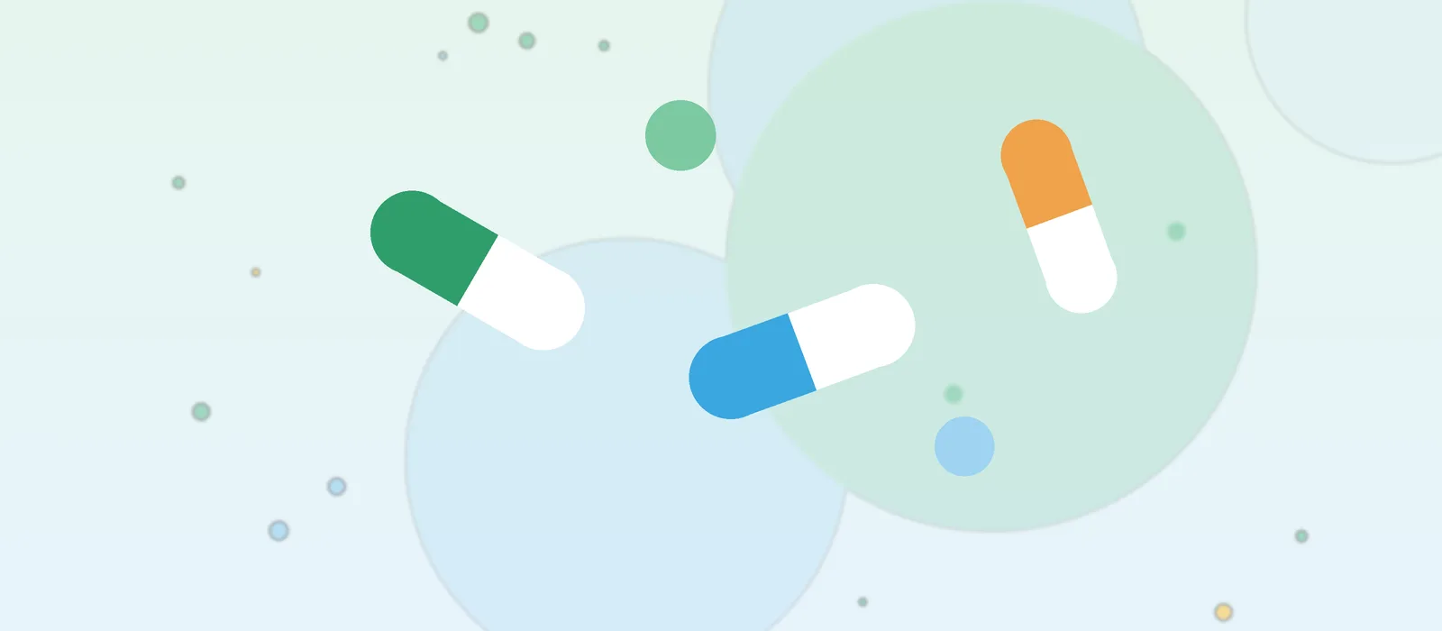 Flat illustration of decongestant capsules