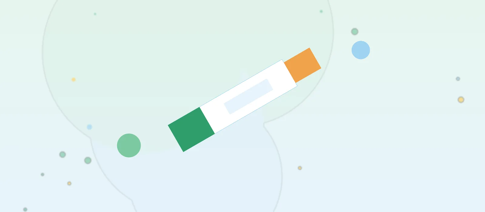 Flat illustration of an epinephrine auto-injector